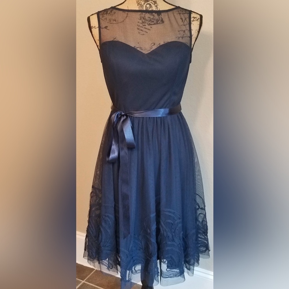 Eliza J/ Navy Blue /Tulle Special Occasion Dress/ Size S